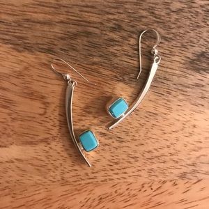 Jay King Sterling Silver & Turquoise Earrings
